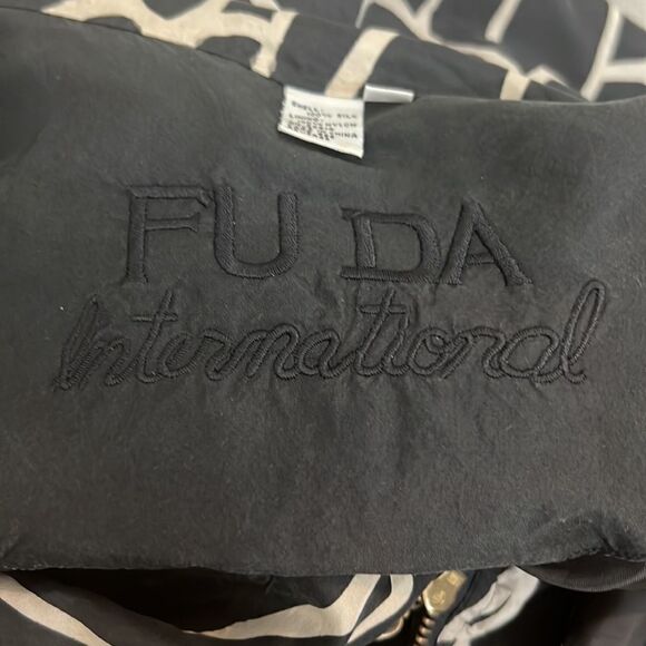 Fuda International Jacket Size Large 💯 Silk Woman’s Light Weight Zipper Front - Picture 11 of 12